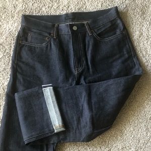 Uniqlo Selvedge straight jeans - 30x32